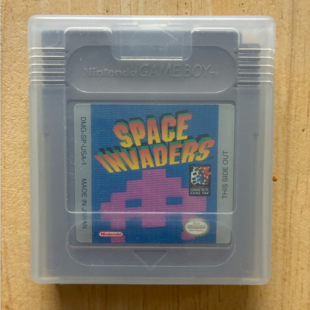 Nintendo Game Boy SPACE INVADERS Game With Case, Tested, Works